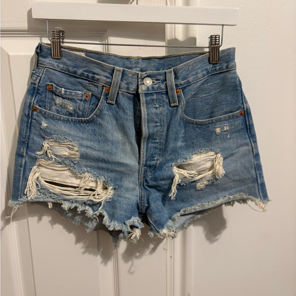 Levi’s Distressed Denim Shorts